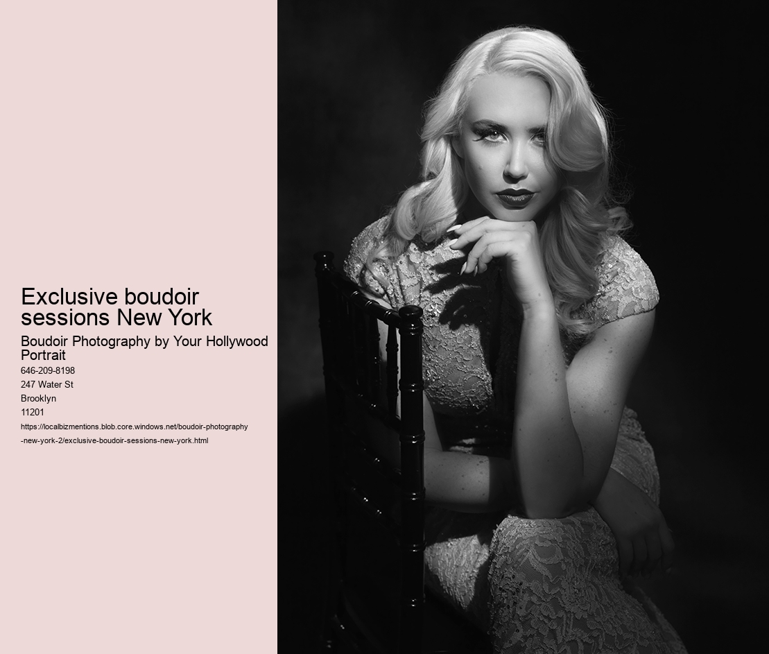 Exclusive boudoir sessions New York